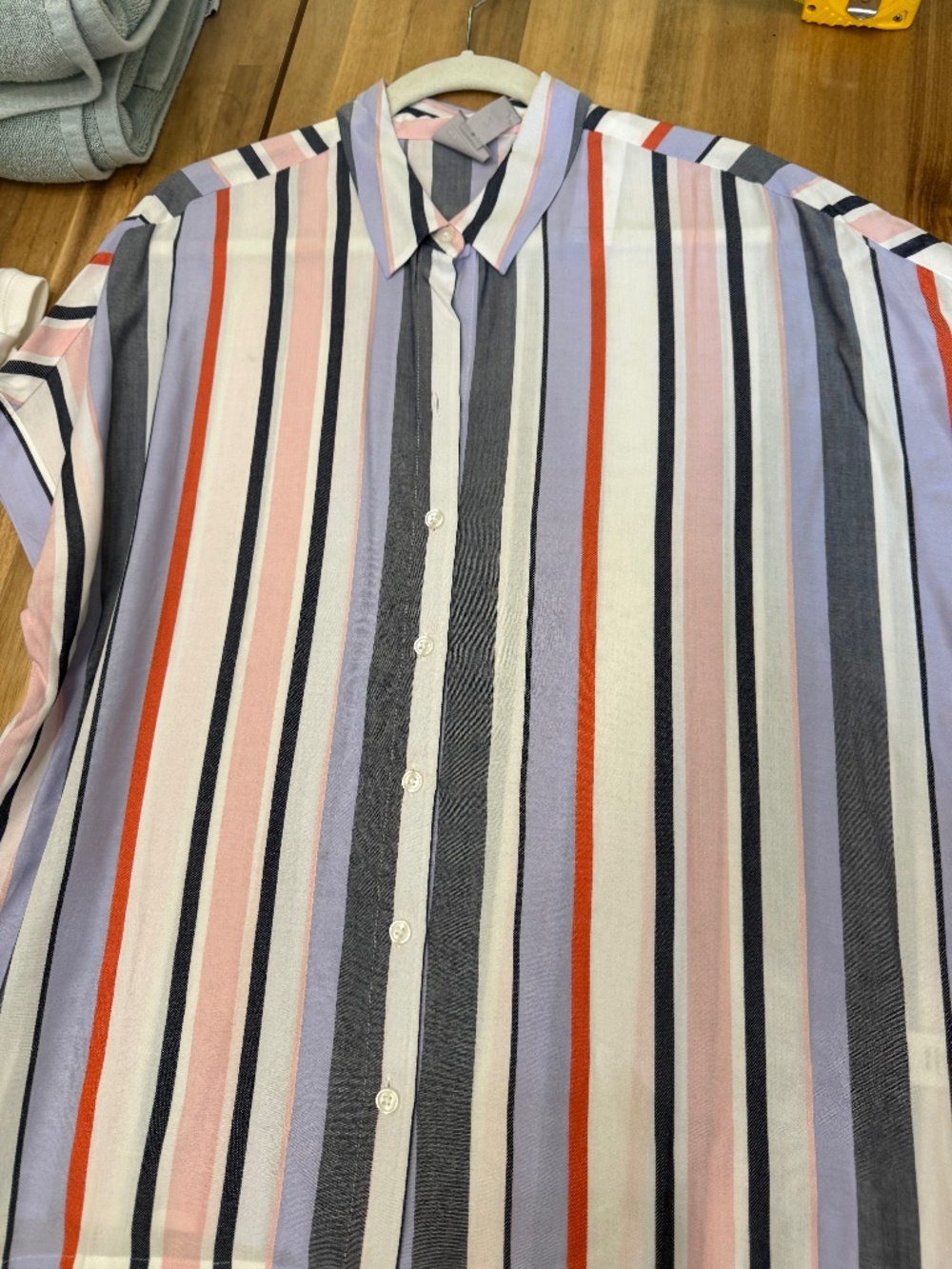 Chico's camp striped shirt - size 2